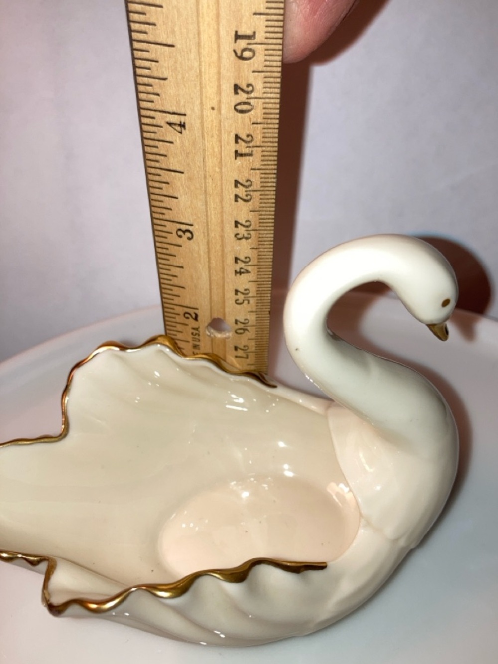 Lenox Swan bone china with 24k gold trim @4.75x2.75 in - Picture 7 of 7